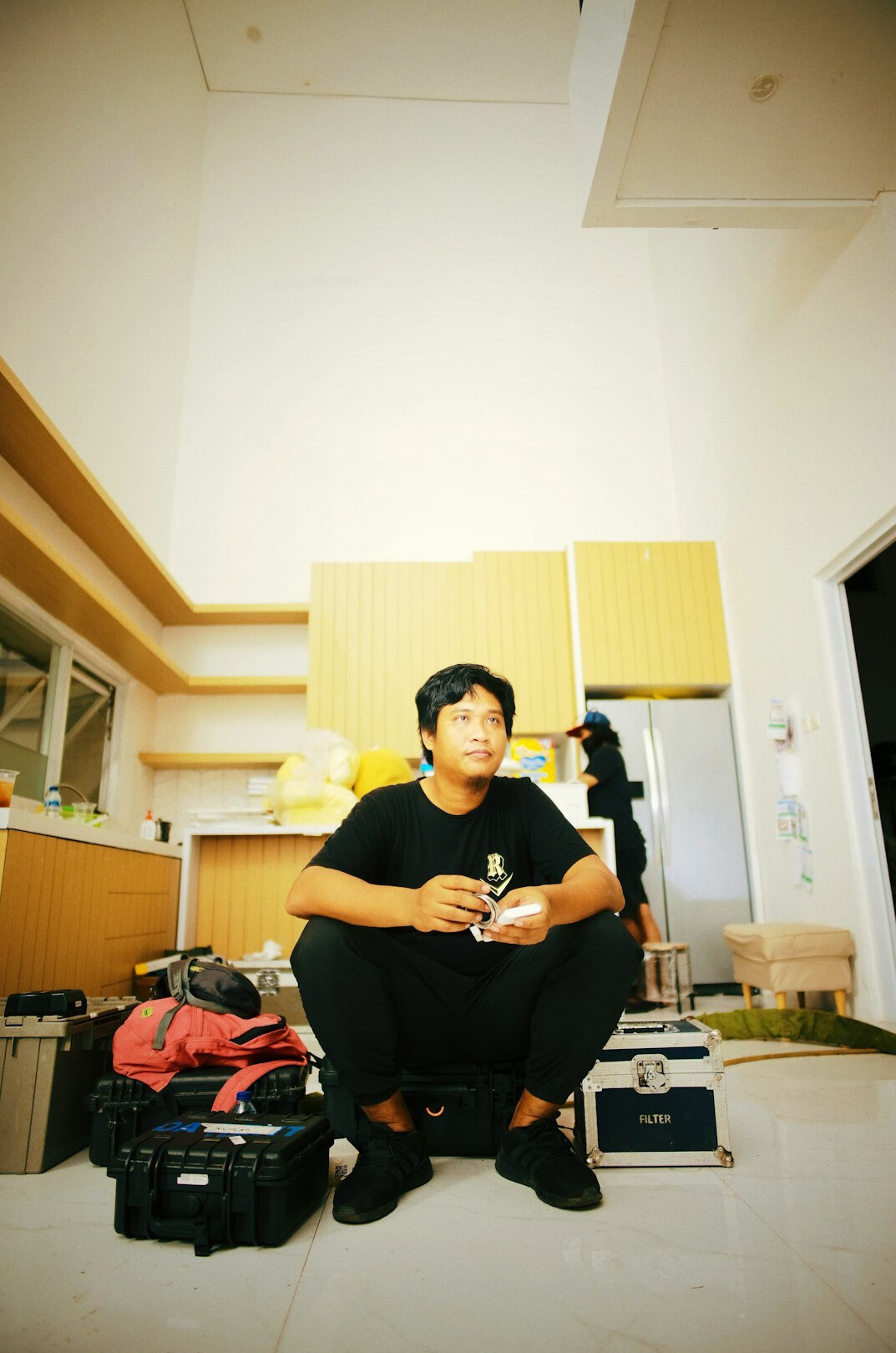 Portrait of a male broadcast engineer